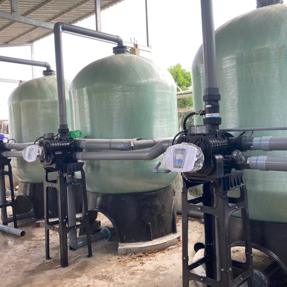 Bộ lọc tổng 50m3 dùng van runxin F96 Bo loc tong 50m3 dung van runxin F96 1
