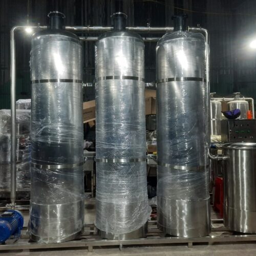 Thiết Bị Lọc Nước Dân Dụng & Công Nghiệp 4 Thiết bị lọc nước tổng đầu nguồn nước máy 3 trụ vỏ Inox