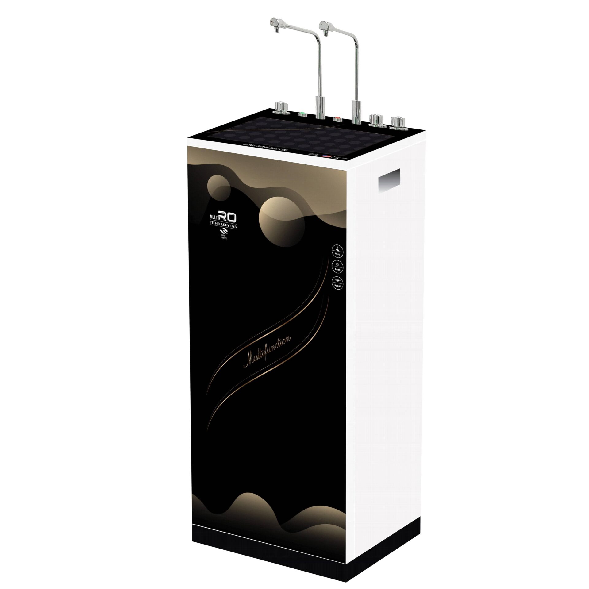 Máy lọc nước RO Nóng lạnh Aqua 2 vòi mẫu 110 May loc nuoc RO Nong lanh Aqua 2 voi mau 110