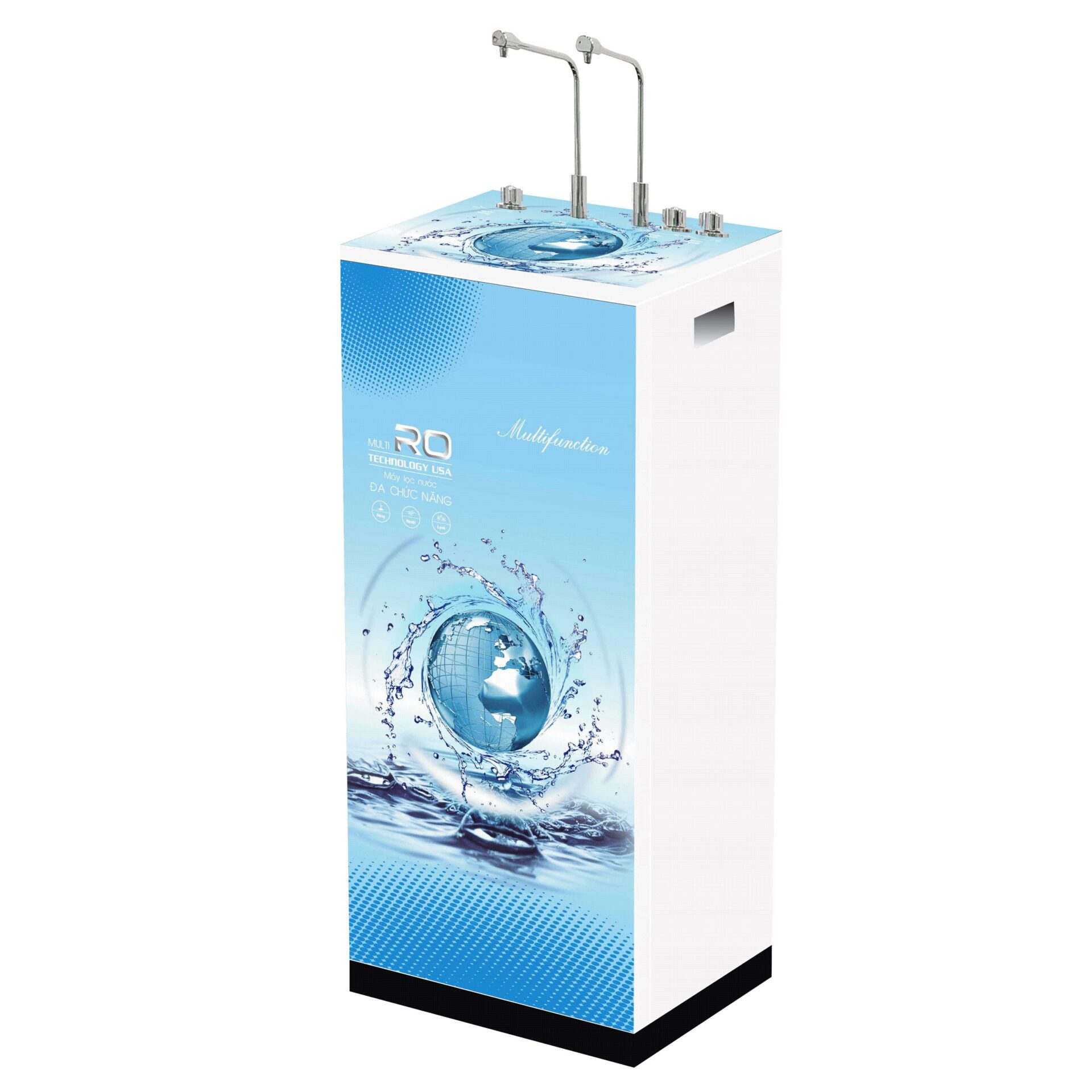 Máy lọc nước RO Nóng lạnh Aqua 2 vòi mẫu 33 May loc nuoc RO Nong lanh Aqua 2 voi mau 33