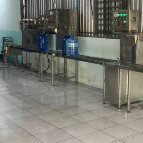 Gia công cơ khí hệ thống lọc nước 28 dây chuyền lọc nước tinh khiết đóng bình 1m3/h