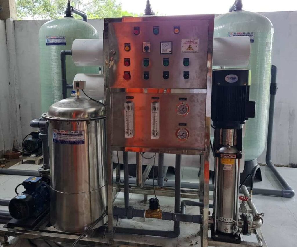 Hệ thống lọc nước RO Công nghiệp 1 he thong loc nuoc ro 5m3 gio
