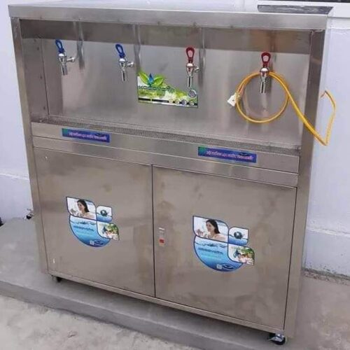 NL100 - Máy lọc nước RO Bán Công nghiệp Nóng Lạnh AQUA (100 lít/giờ) 8 Máy lọc nước ro bán công nghiệp tủ inox đôi