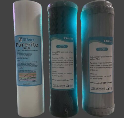 Bộ lõi lọc 123 10inch Buder – Taiwan 3 Bộ lõi lọc 123 10inch Buder