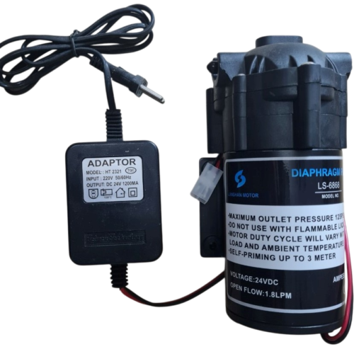 LS-6868 - Bơm tăng áp RO kèm nguồn 24V 2 Bơm tăng áp RO LS-6868 kèm nguồn 24V-1.2A