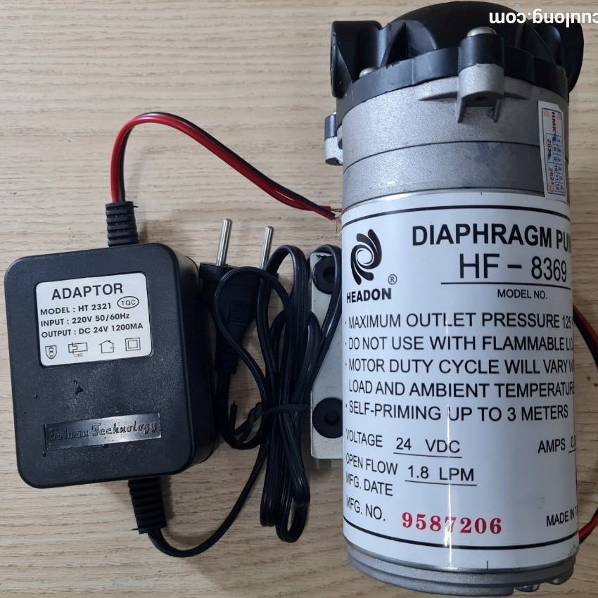 Bơm HF-8369 - nguồn 24V Bom HF 8369 nguon 24V