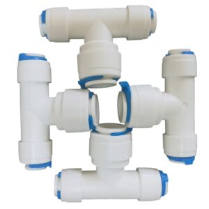 Linh kiện lọc nước - Tê giữa phi 10 ra phi 6 1 Te giua phi 10 giam 2 dau phi 6