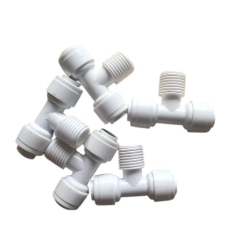 Linh kiện lọc nước - Tê giữa răng ngoài 13 ra nối nhanh phi 6 3 Tê giữa răng ngoài 13 ra nối nhanh phi 6