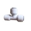 Linh kiện lọc nước - Tê lệch răng ngoài 13 ra nối nhanh phi 6