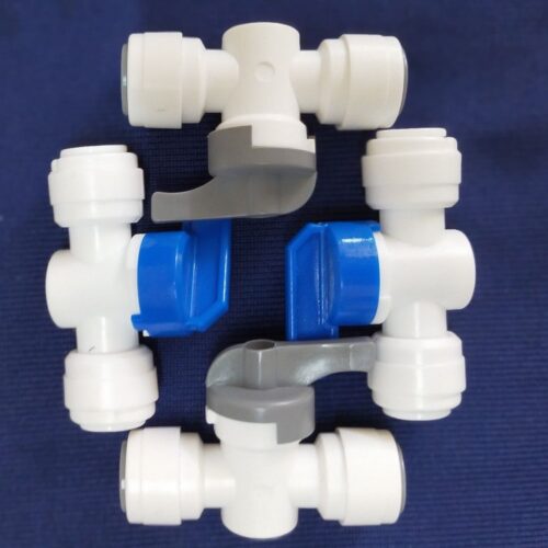 Linh kiện lọc nước - Van khóa nước phi 10 5 Van khóa nước phi 6 - Dùng trong máy lọc nước RO